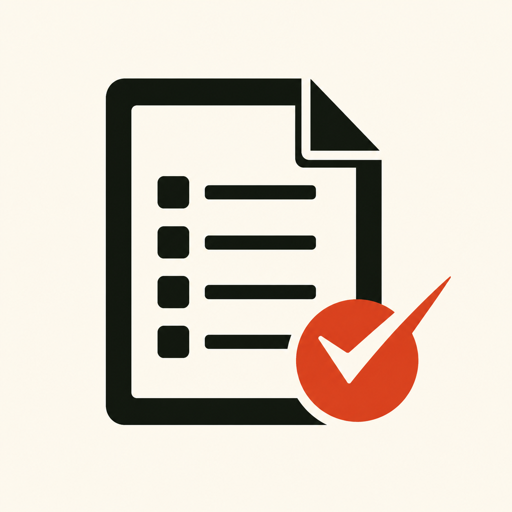 Ack Ledger checklist and acknowledgment mark