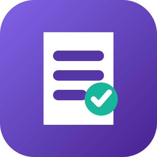 Schema Receipt document ledger icon