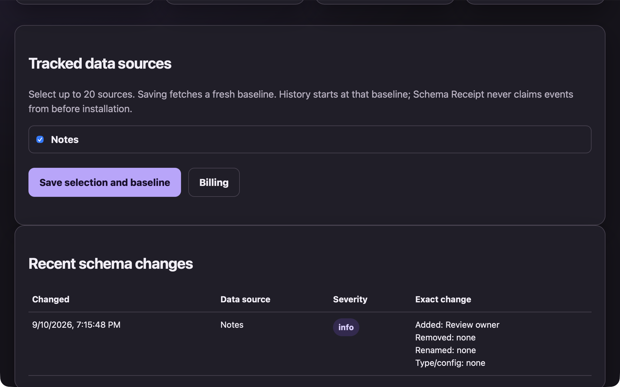 Exact Notion property change ledger